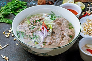 Soup Pho Bo Vietnamese food