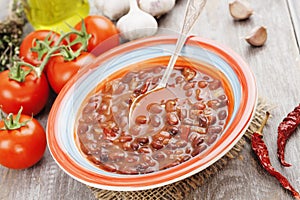 Soup with red bean