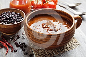 Soup with red bean