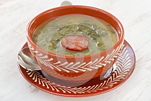 Soup with sausage