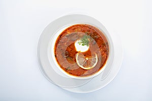 Soup solyanka Russian