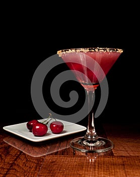 Sour cherry martini