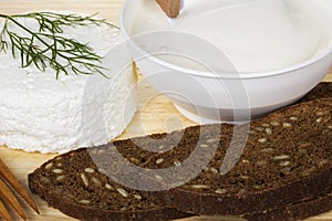 Sour cream and quark