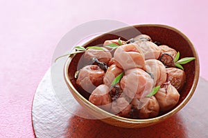 Sour Japanese plum (umeboshi).