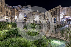 Source Aretusa in the night