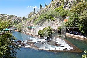 Source of the Buna river near Mostar photo