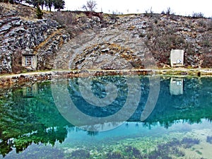 The source of the Cetina river or Glavas Wellspring, Croatia