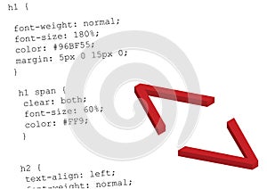 Source code css - vector