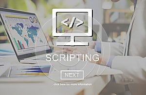 Source Code System PHP Scripting Concept photo