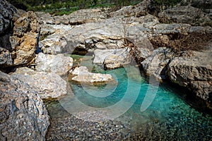 Source of the Mula River at Fuentes de Mula in the town of Bullas