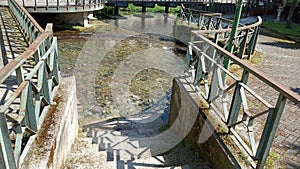 Source of the river Gari in the center of the city