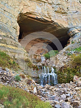 Source of the river Nahr Ibrahim in Afqa in Lebanese mountains