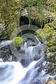 Source of River Schwarzbach and Golling waterfall