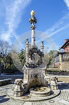 Source of the three pipes in Comillas Cantabria Spain photo
