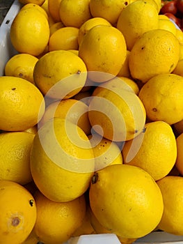 A bunch of fresh limes