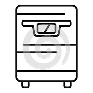 Source wall icon outline vector. Solar panel energy