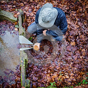 At the source of the water