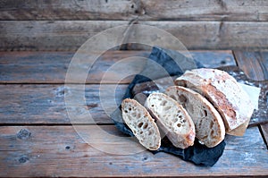 Sourdough bread slices