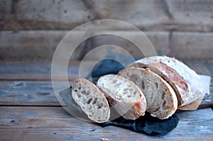 Sourdough bread slices