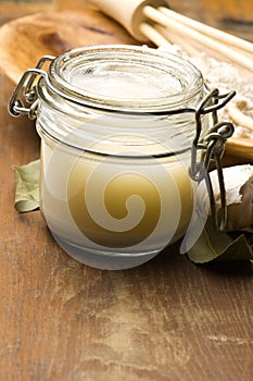 Sourdough - component of a traditional Polish soup