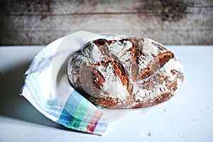 Sourdough spelt artisan bread whole, bakery