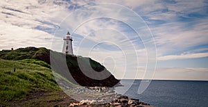 Souris Lighthouse, Prince Edward Island, Canada photo