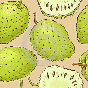 Soursop vector pattern