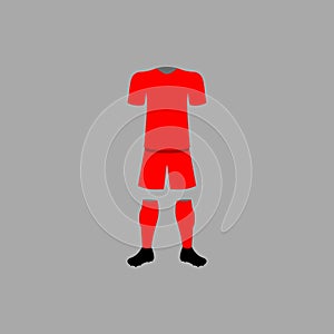 Sourth Korea national football form illustration. Detailed national soccer form illustrations. Premium quality graphic design icon