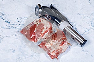 Sous vide immersion circulator cooker and the mea