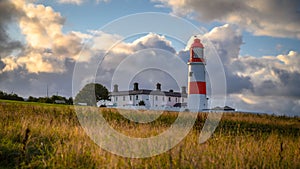Souter Lighthouse on South Tyneside coastline photo