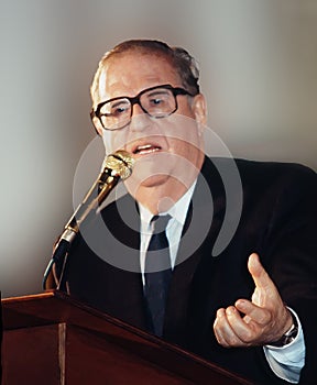 Abba Eban in Jerusalem in 1987