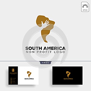 south africa charity logo template illustration icon element