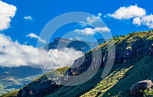 South Africa Drakensberg Green Giants Castle scenic landscape panorama