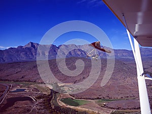 South Africa: Hangglider over the Swartberg-Mountains photo