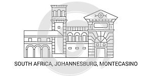 South Africa, Johannesburg, Montecasino, travel landmark vector illustration photo