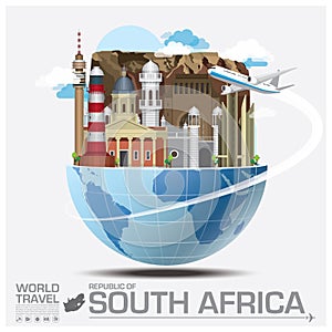 South Africa Landmark Global Travel And Journey Infographic