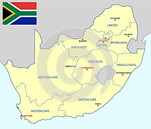 South Africa map - cdr format