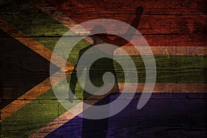 South African flag.