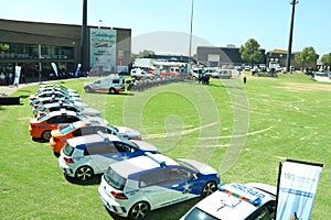 South African Police Cars - Wide angle of JMPD with EMPD and TMPD