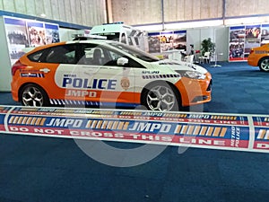 South African Police, JMPD Car on display, Johannesburg, South Africa