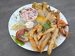 South African seafood platter