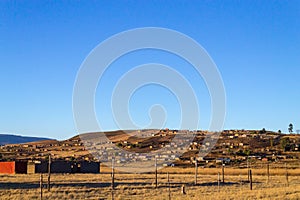 South African shantytown photo