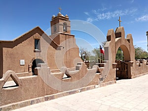 South America Chile Atacama Dessert Religious Architecture San Pedro Latino Culture Cultural Heritage Christian Catholic Church