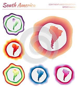 South America logo collection.