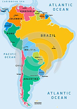 South America map