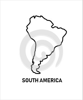 South america map icon,vector best illustration design icon.