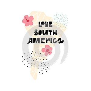 South America Map vector