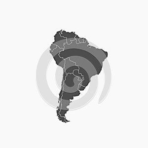 South america map vektor