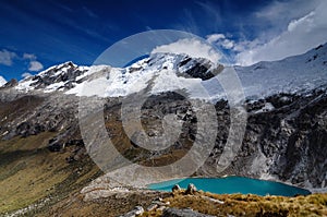 South America, Peru, Cordillera Blanca mountains