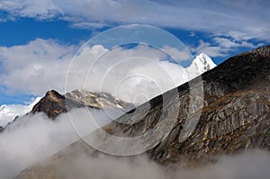 South America, Peru, Cordillera Blanca mountains